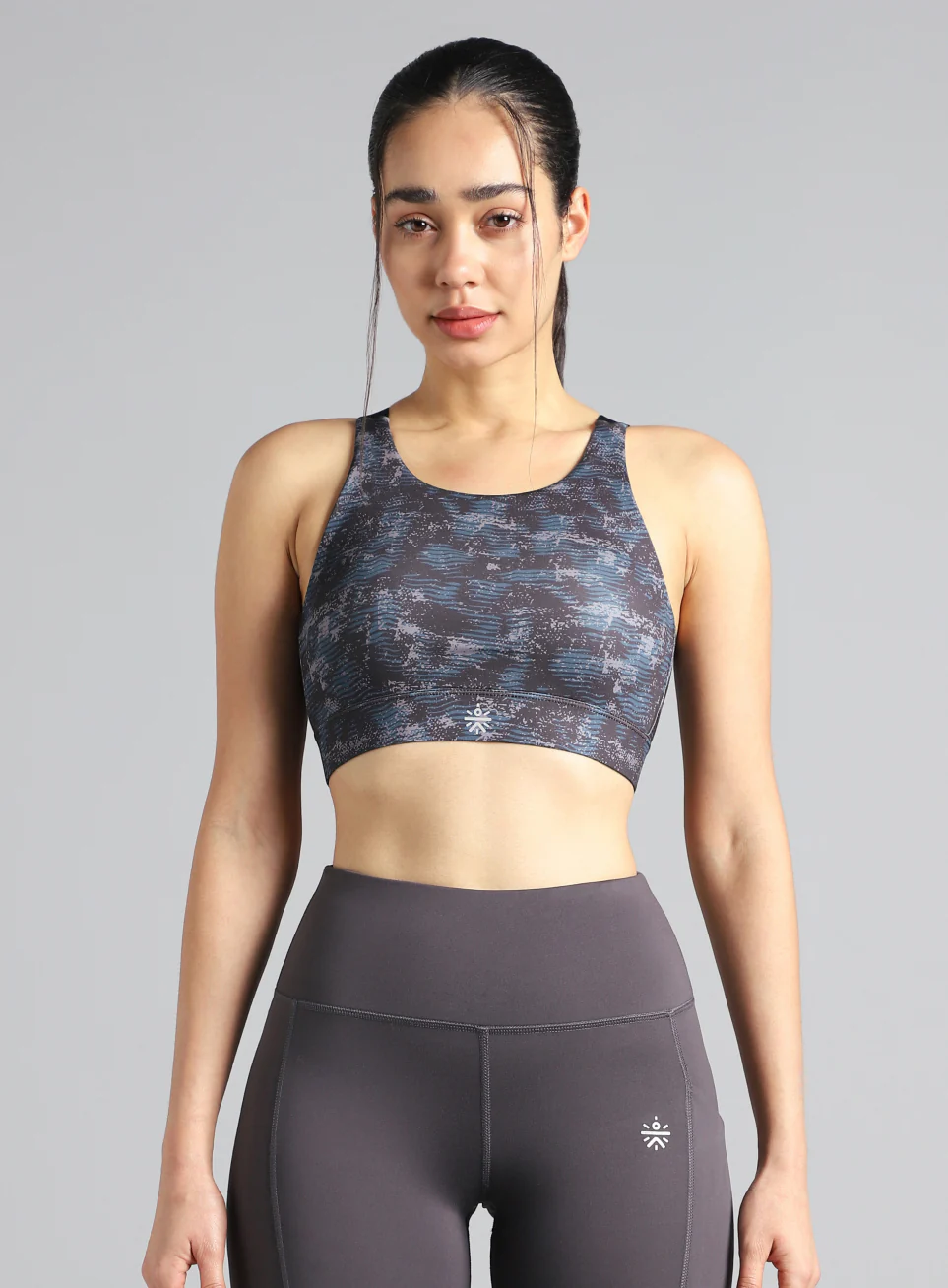Women's Black Printed High Impact Training Bra - Image 4