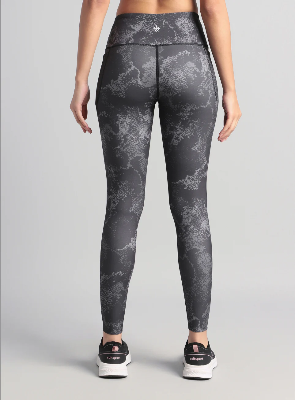 Women's Black Printed Train All Day COMFlex Tights - Image 6