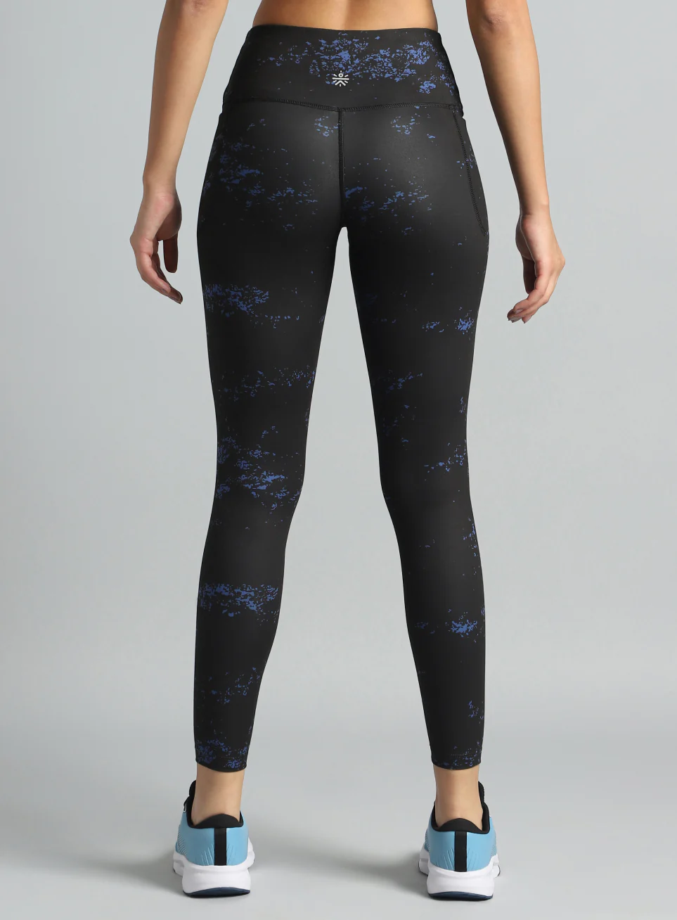 Women's Black Printed Train All Day COMFlex Tights - Image 6