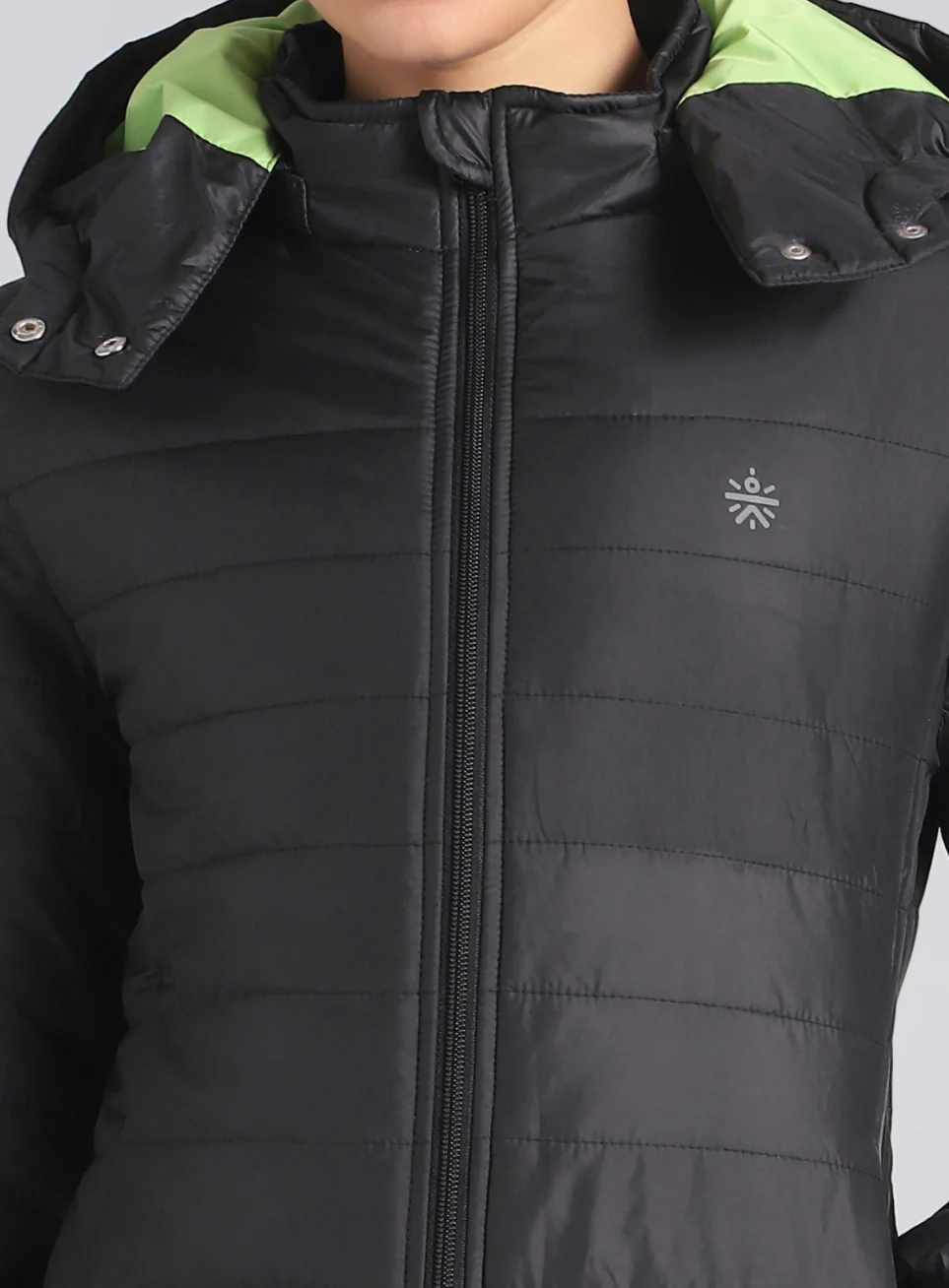 Women's Black Puffer Jacket - Image 7