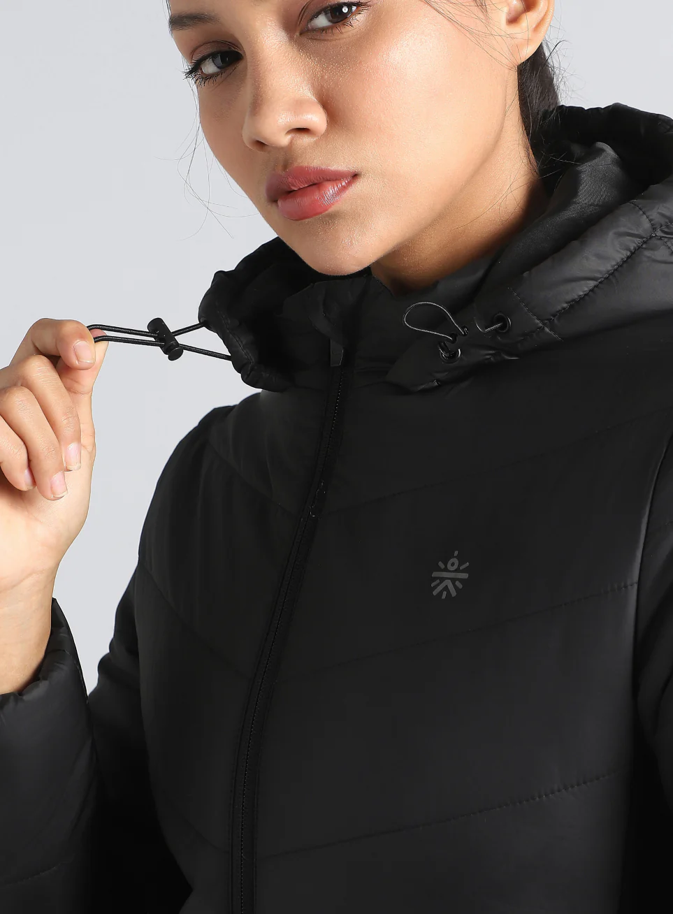 Women's Black Puffer Jacket - Image 11