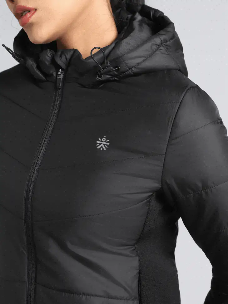 Women's Black Puffer Jacket - Image 12
