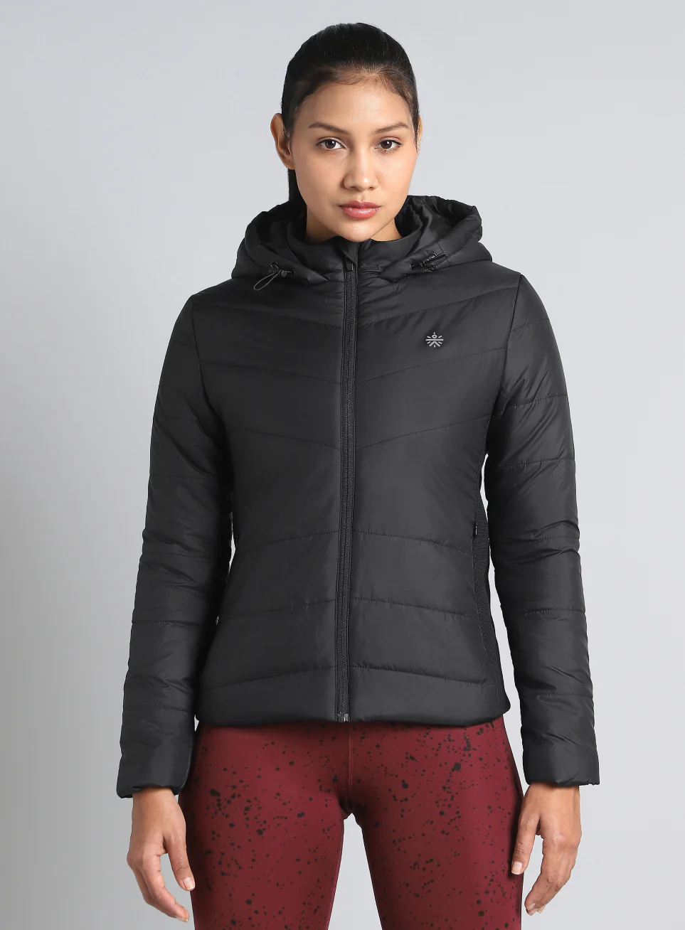 Women's Black Puffer Jacket - Image 4