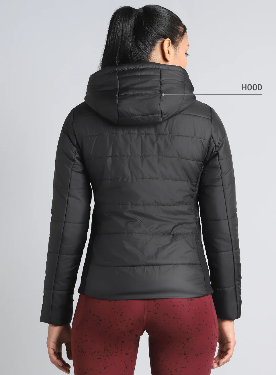 Women's Black Puffer Jacket - Image 6