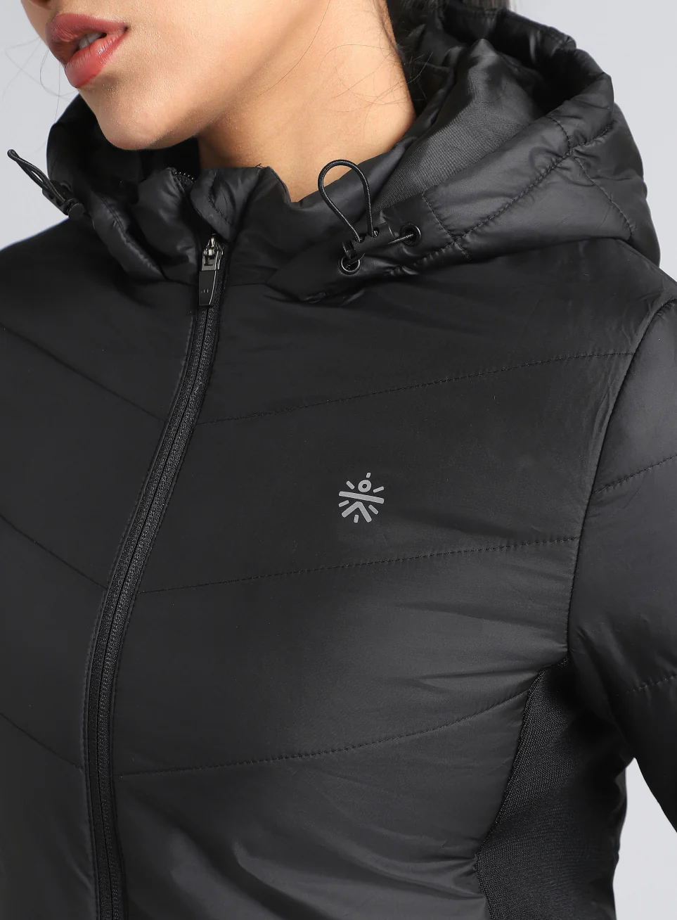 Women's Black Puffer Jacket - Image 7
