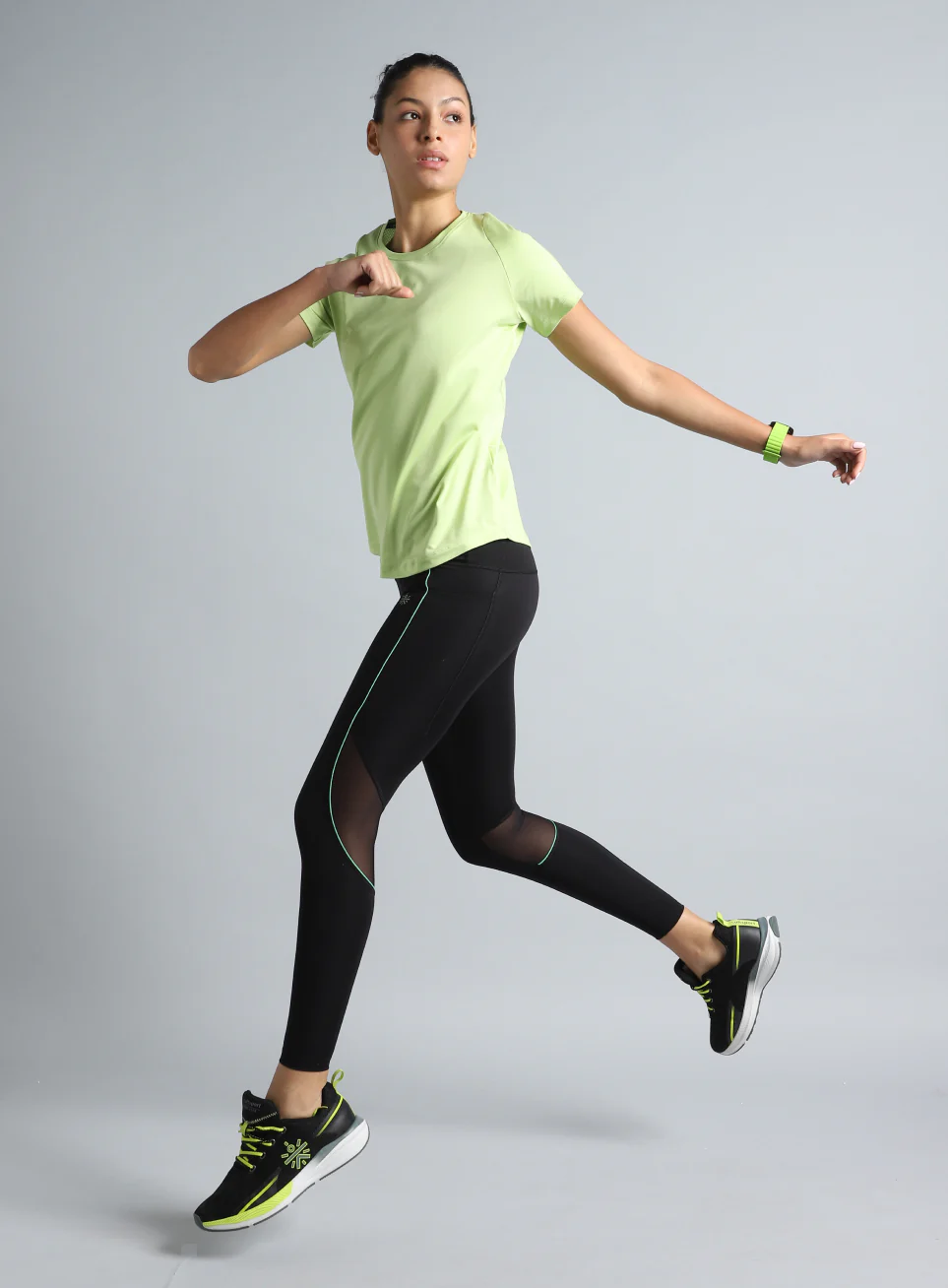 Women's Black Run All Day COMFlex Tights - Image 2