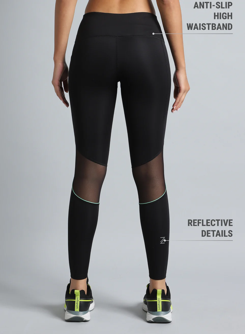 Women's Black Run All Day COMFlex Tights - Image 6
