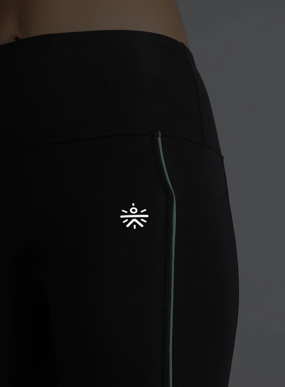 Women's Black Run All Day COMFlex Tights - Image 9