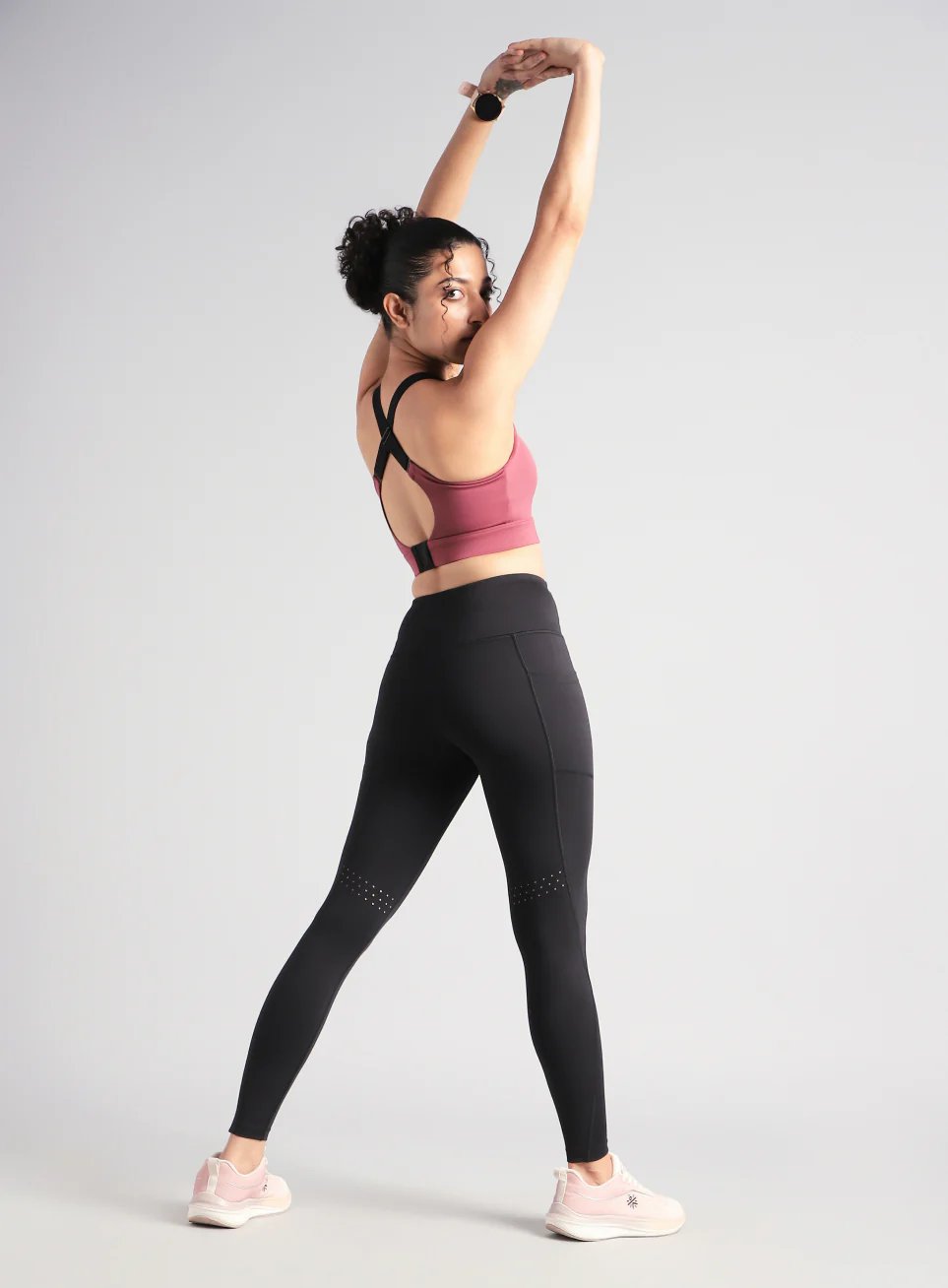 Women's Black Run Beyond COMFlex Tights - Image 3