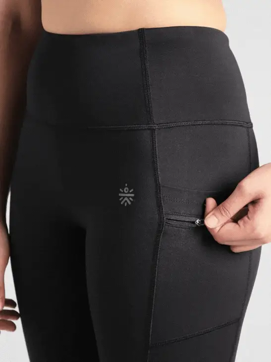 Women's Black Run Beyond COMFlex Tights - Image 8