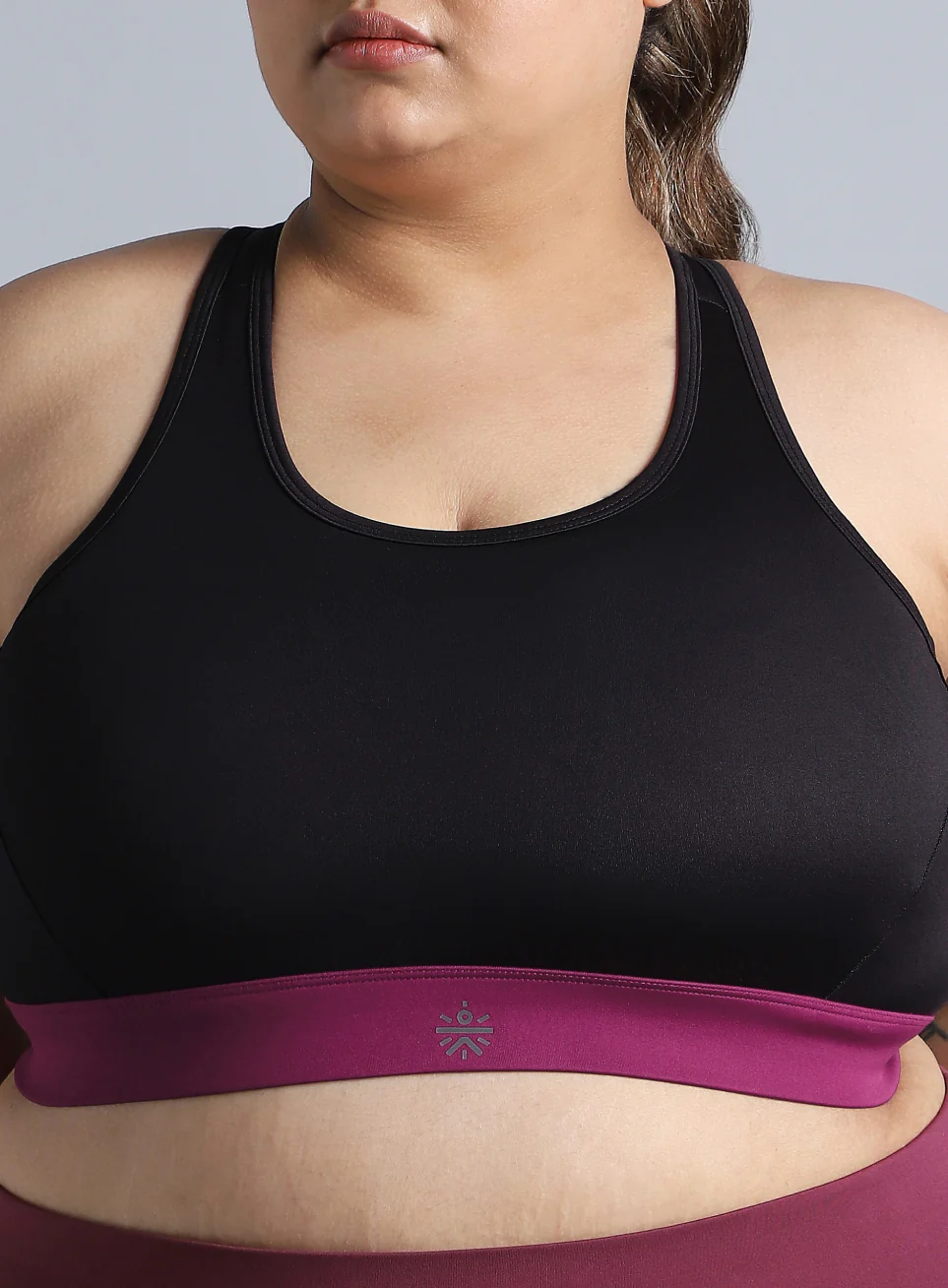Women's Black Run Forward High Support Plus Size Bra - Image 7