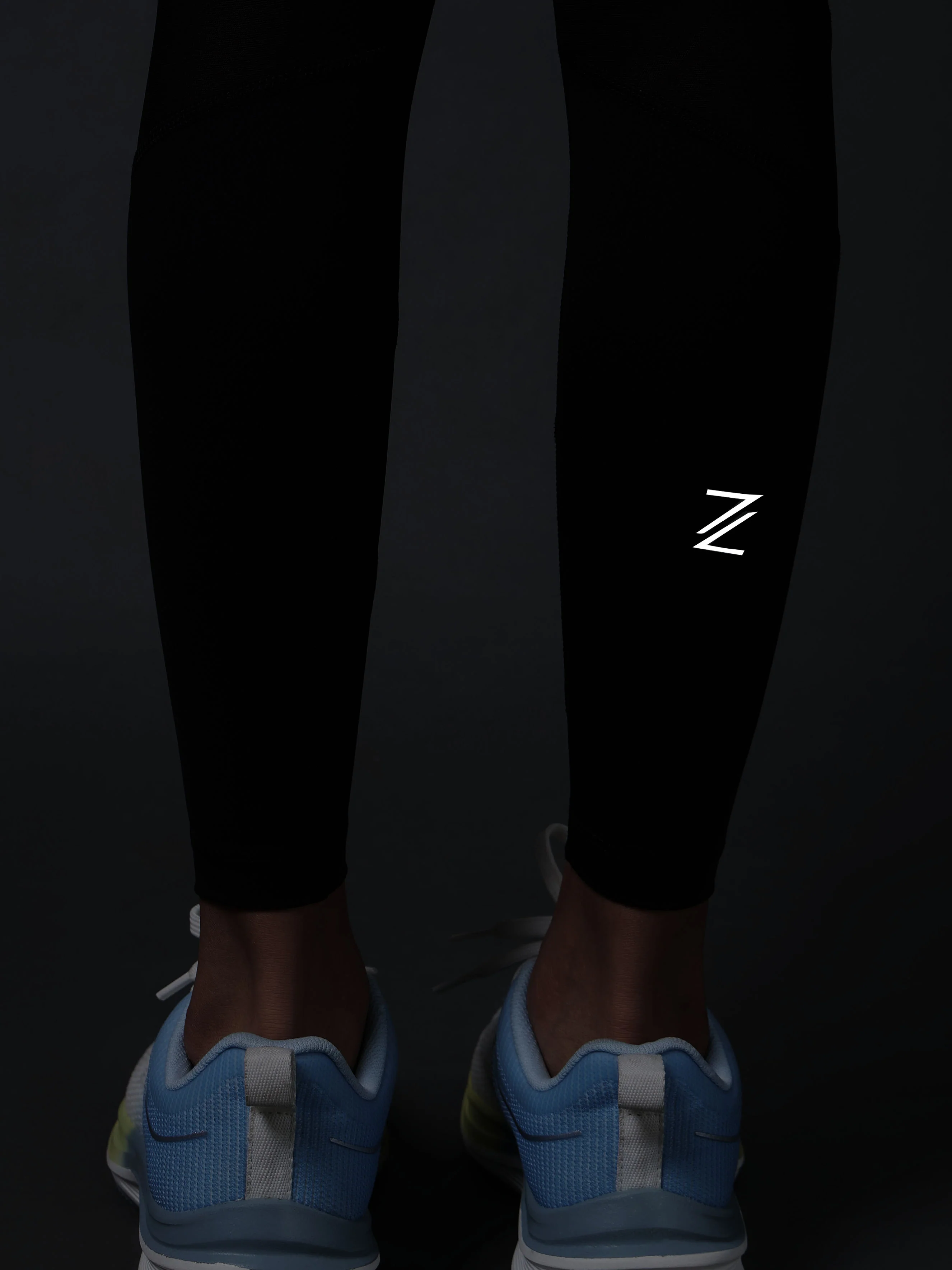 Women's Black Run Forward Tights - Image 9
