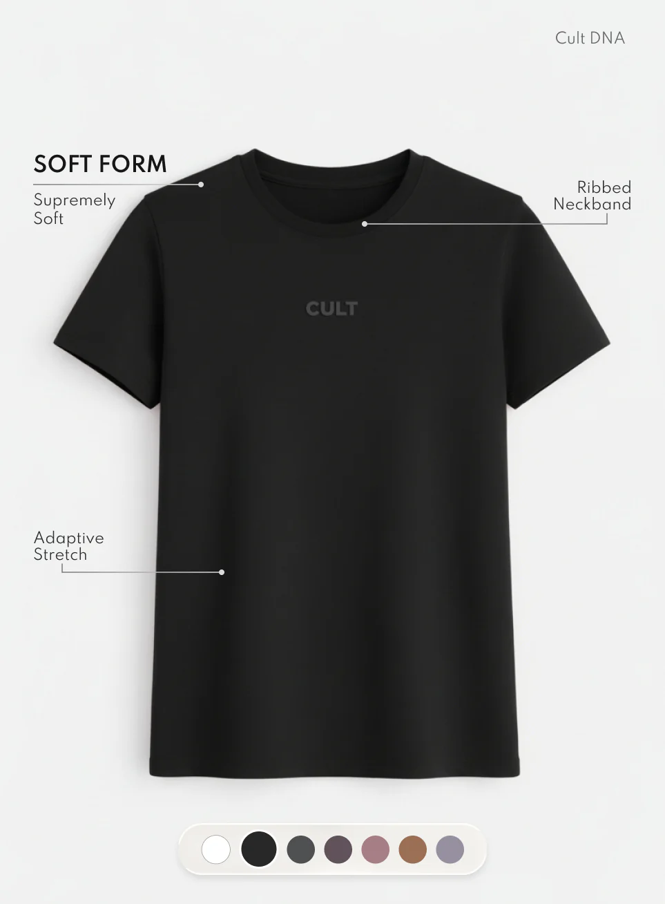 Women's Black Soft Form Classic T-shirt - Image 4