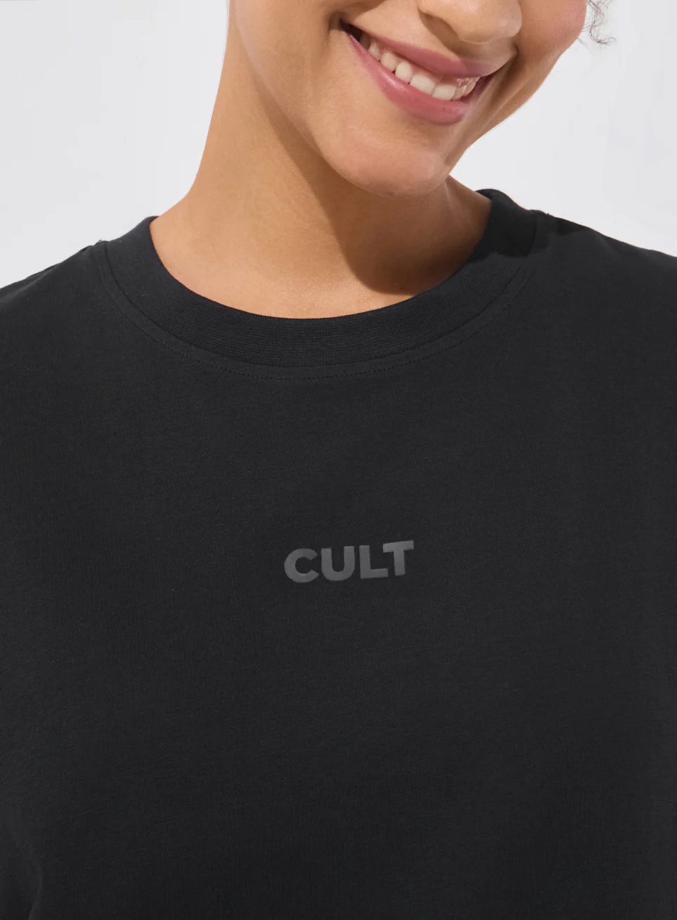 Women's Black Soft Form Comfort Oversized T-shirt - Image 7