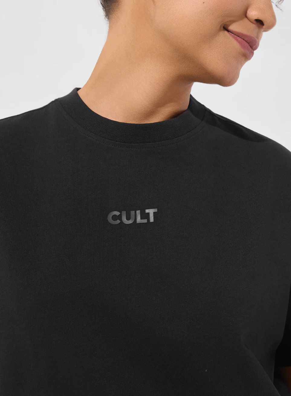 Women's Black Soft Form Easy Fit Everyday T-shirt - Image 7
