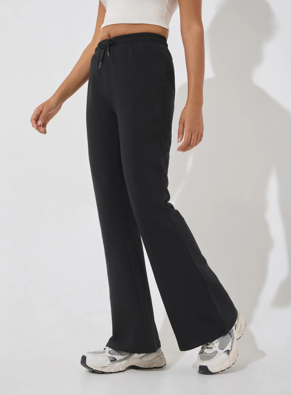 Women's Black Soft Form Flow Flared Pants - Image 5