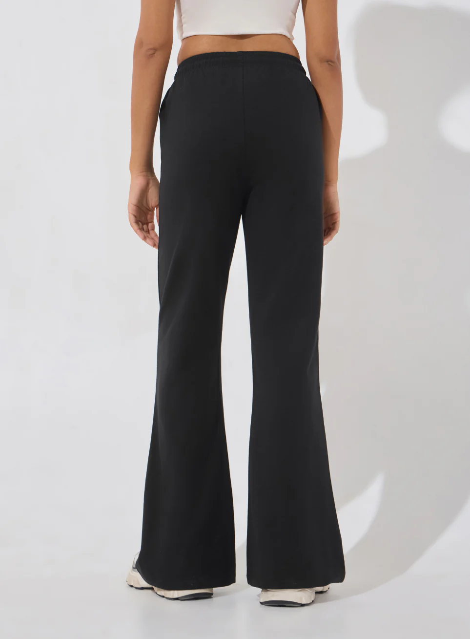 Women's Black Soft Form Flow Flared Pants - Image 6