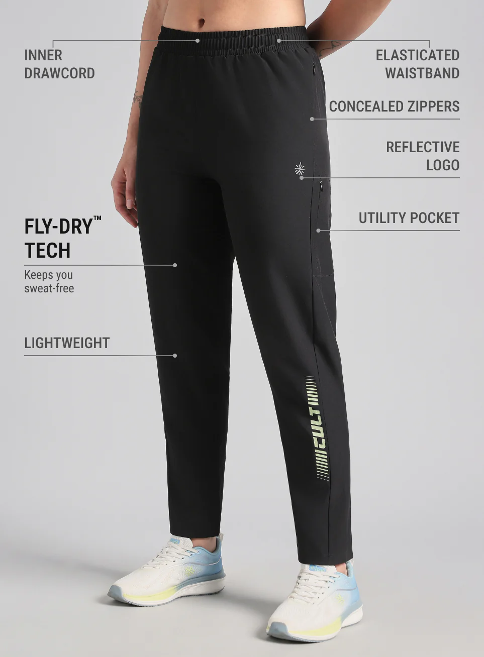 Women's Black Speed Flex Trackpant - Image 5