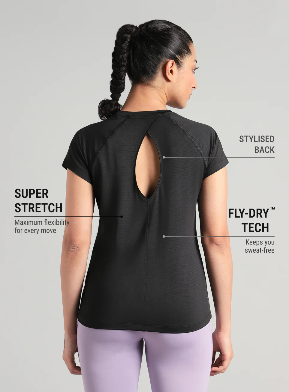 Women's Black Spirit Run T-shirt - Image 6