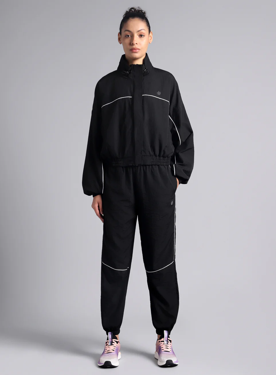 Women's Black Sporty Outrun Track Suit - Image 4