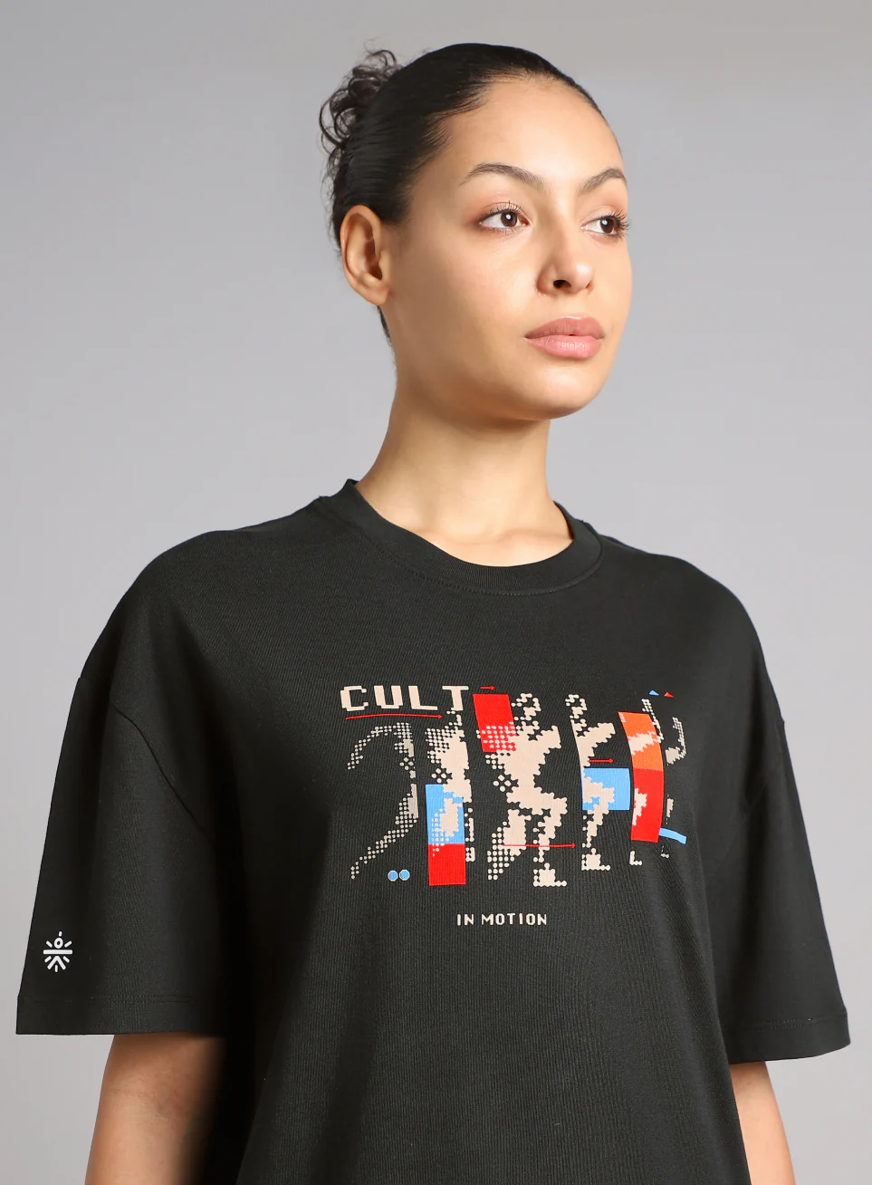 Women's Black Stay In Motion T-shirt - Image 7