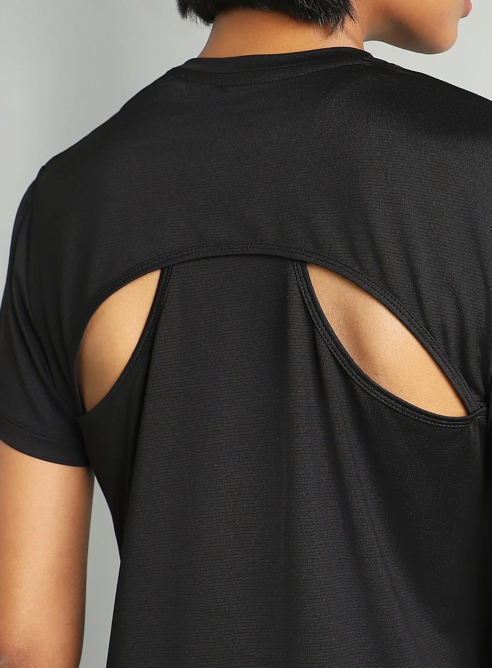 Women's Black Swift Back Vent Training T-shirt - Image 9