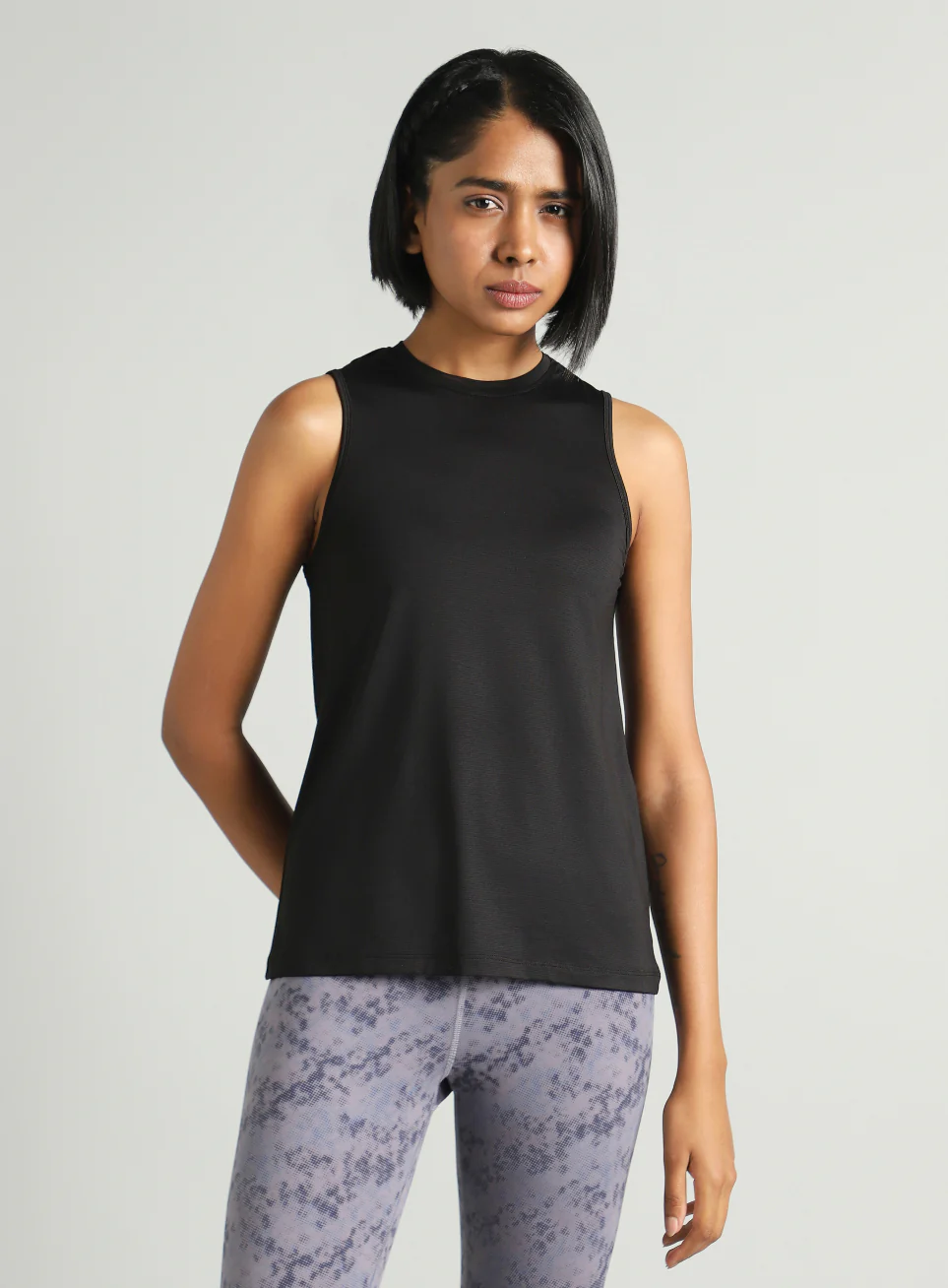 Women's Black Swift Back Vent Training Tank Top - Image 4