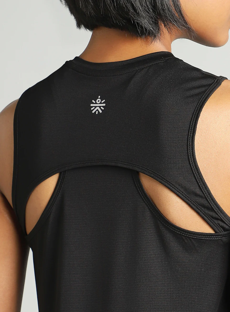Women's Black Swift Back Vent Training Tank Top - Image 7