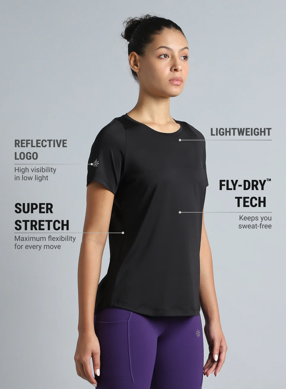Women's Black The Racer Pacer Top - Image 5