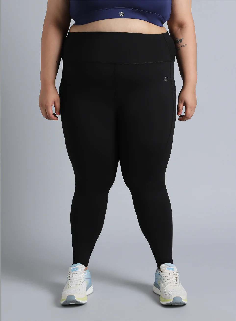 Women's Black the Run Project Comflex Plus Size Tights - Image 4