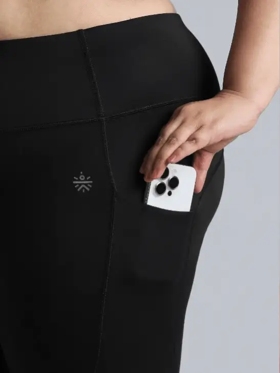 Women's Black the Run Project Comflex Plus Size Tights - Image 7