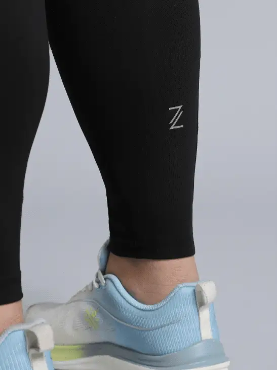 Women's Black the Run Project Comflex Plus Size Tights - Image 8