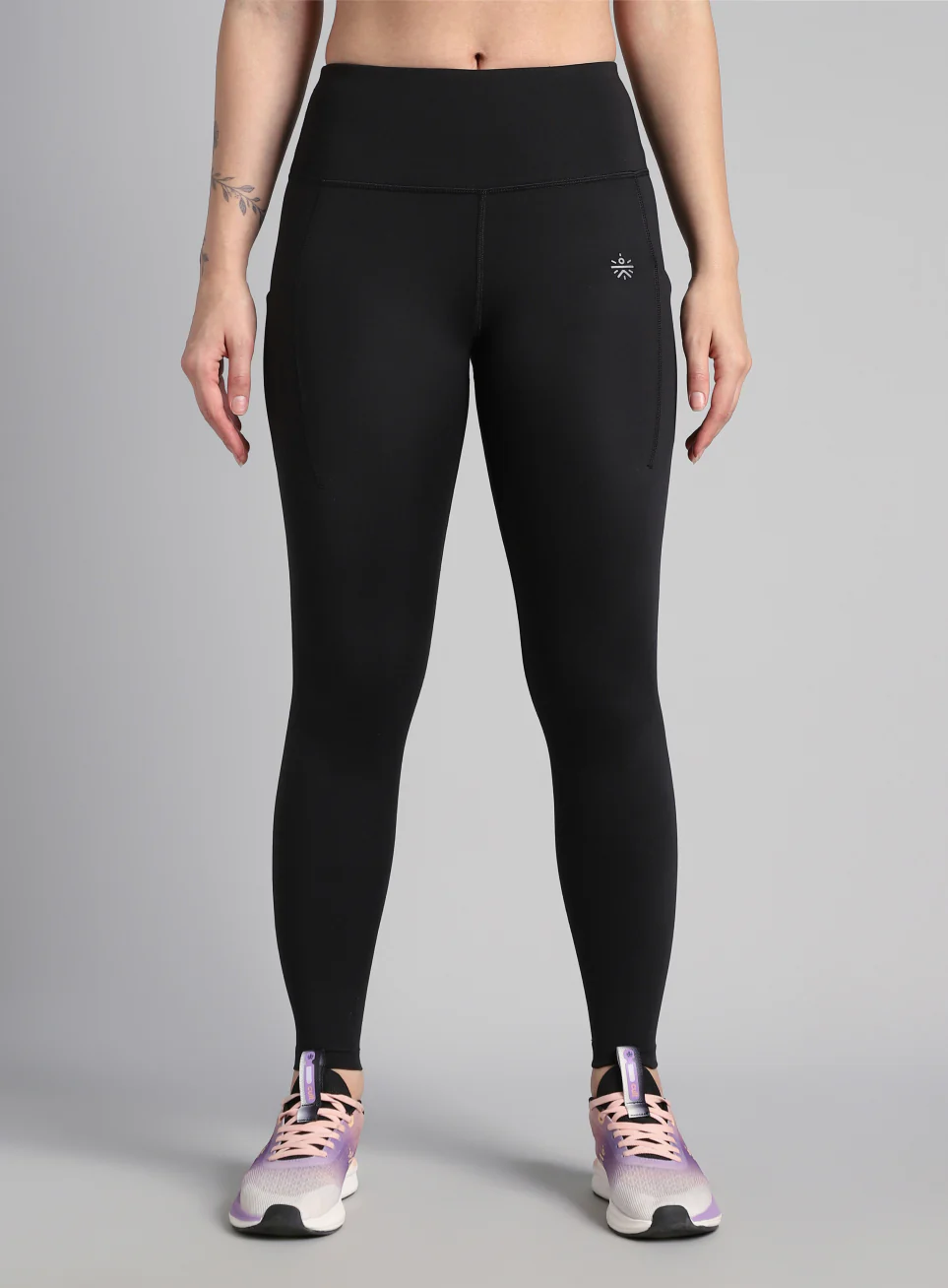 Women's Black The Run Project Comflex Tights - Image 4