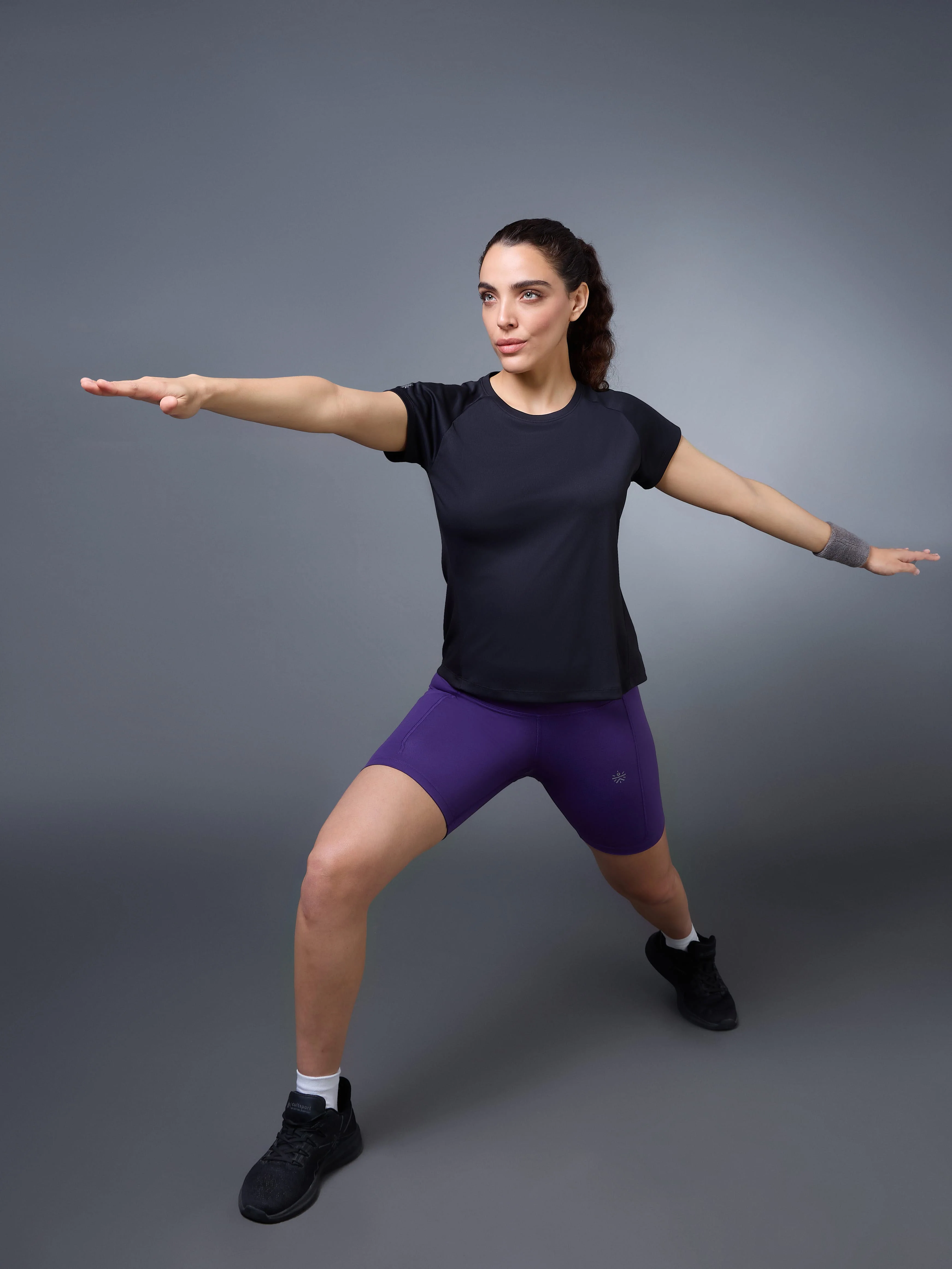 Women's Black The Runner's Essential T-shirt - Image 3