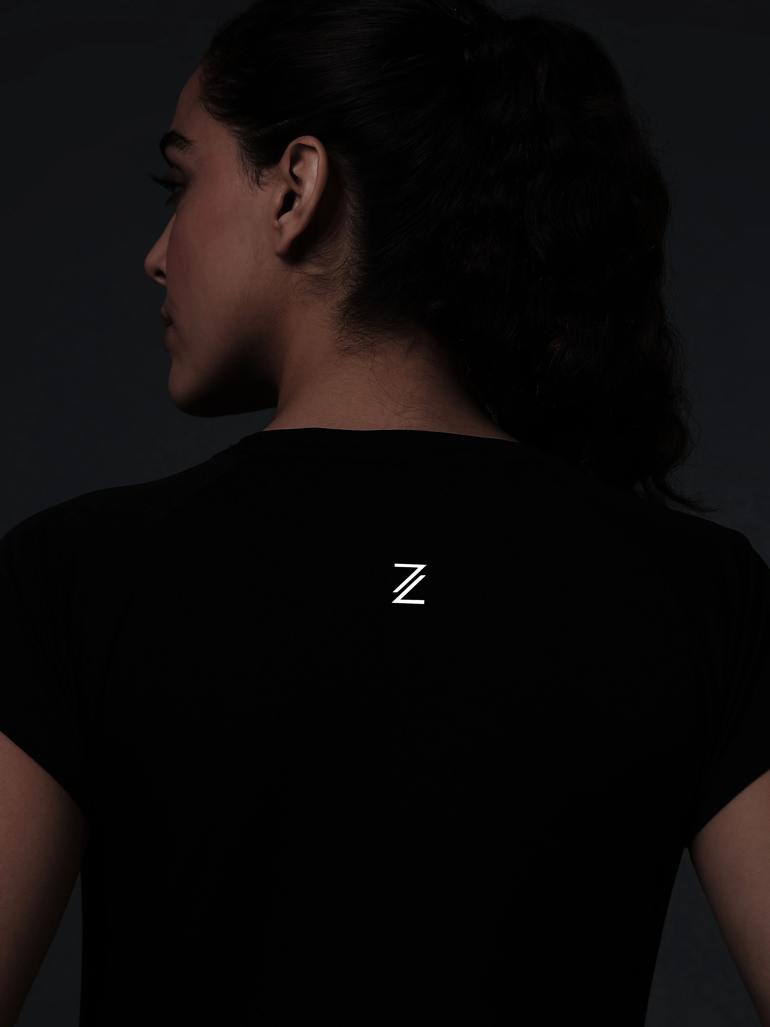 Women's Black The Runner's Essential T-shirt - Image 7