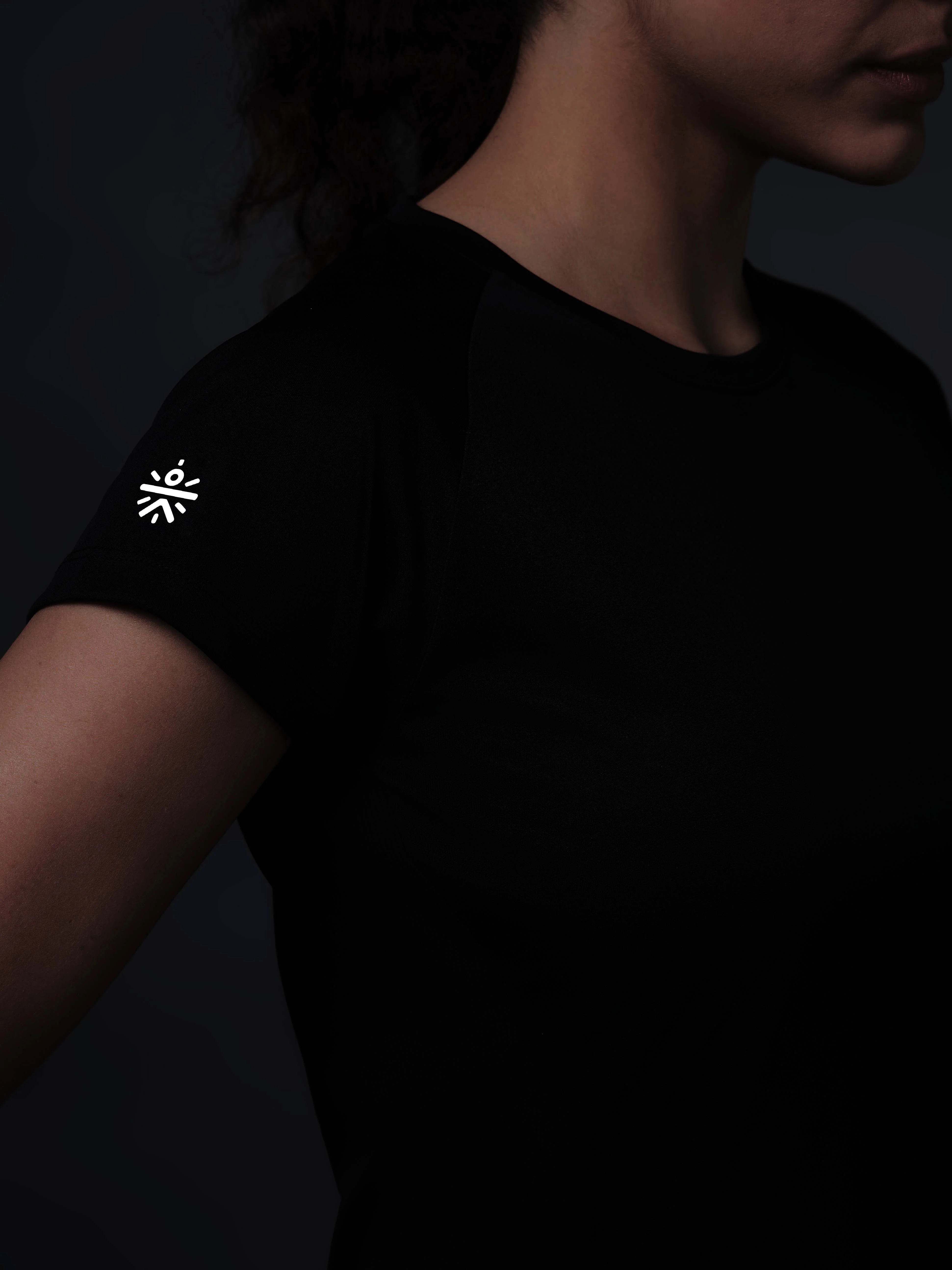 Women's Black The Runner's Essential T-shirt - Image 8