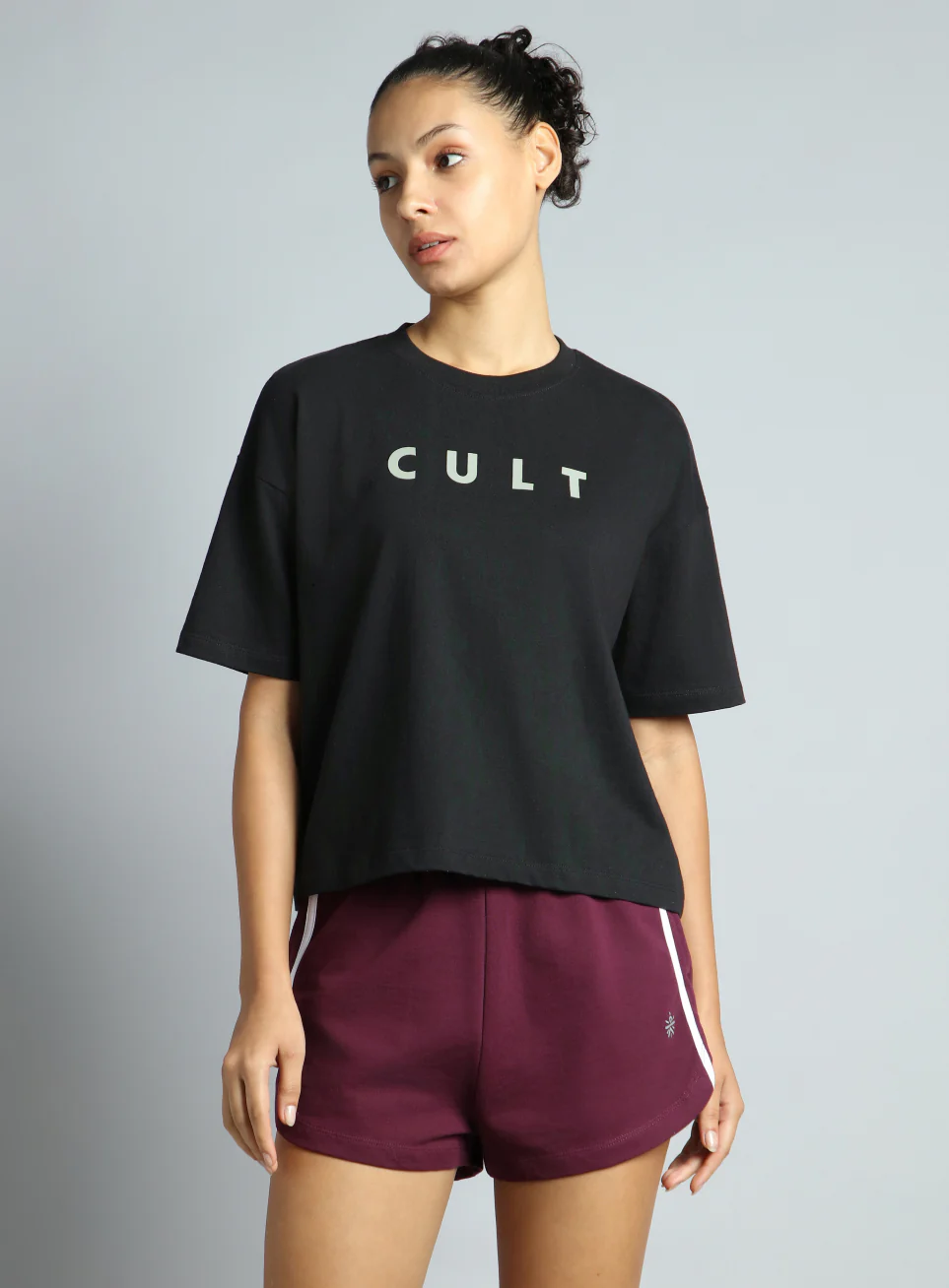 Women's Black Tonal Branding Graphic T-shirt - Image 10