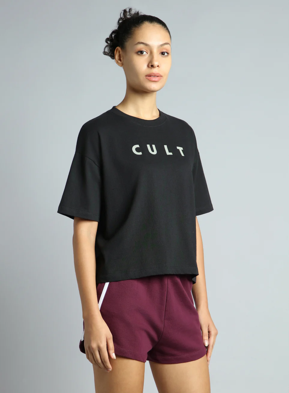 Women's Black Tonal Branding Graphic T-shirt - Image 5