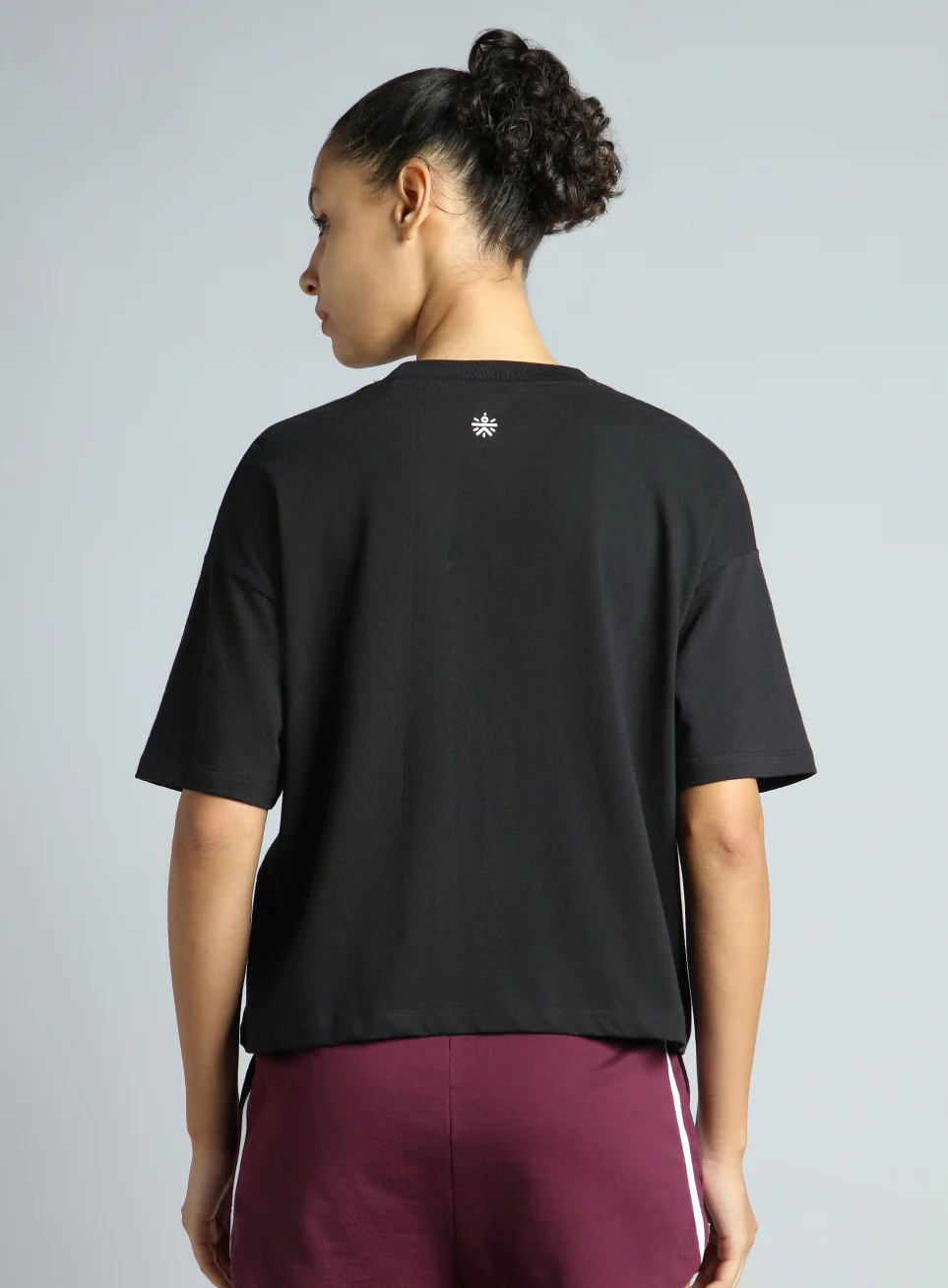Women's Black Tonal Branding Graphic T-shirt - Image 6