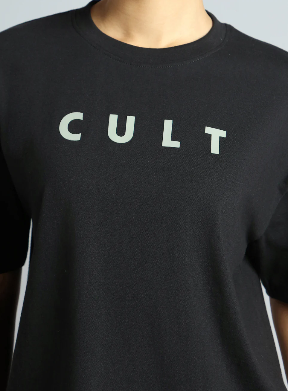 Women's Black Tonal Branding Graphic T-shirt - Image 7
