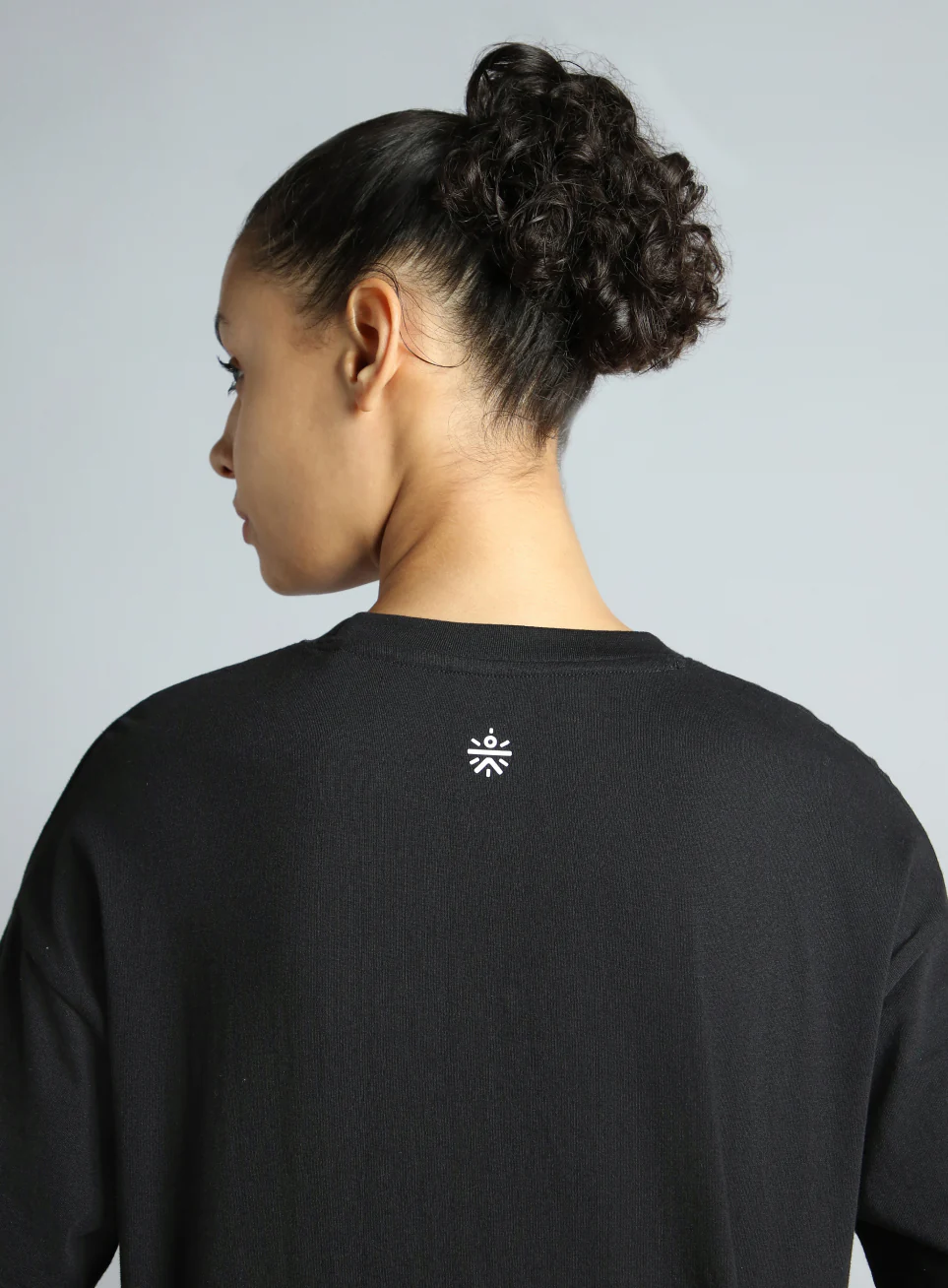 Women's Black Tonal Branding Graphic T-shirt - Image 8