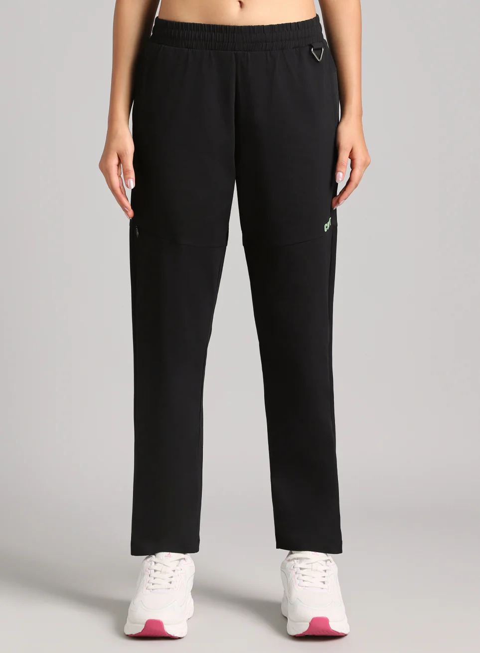 Women's Black Trail Blaze Travel Trackpants - Image 4