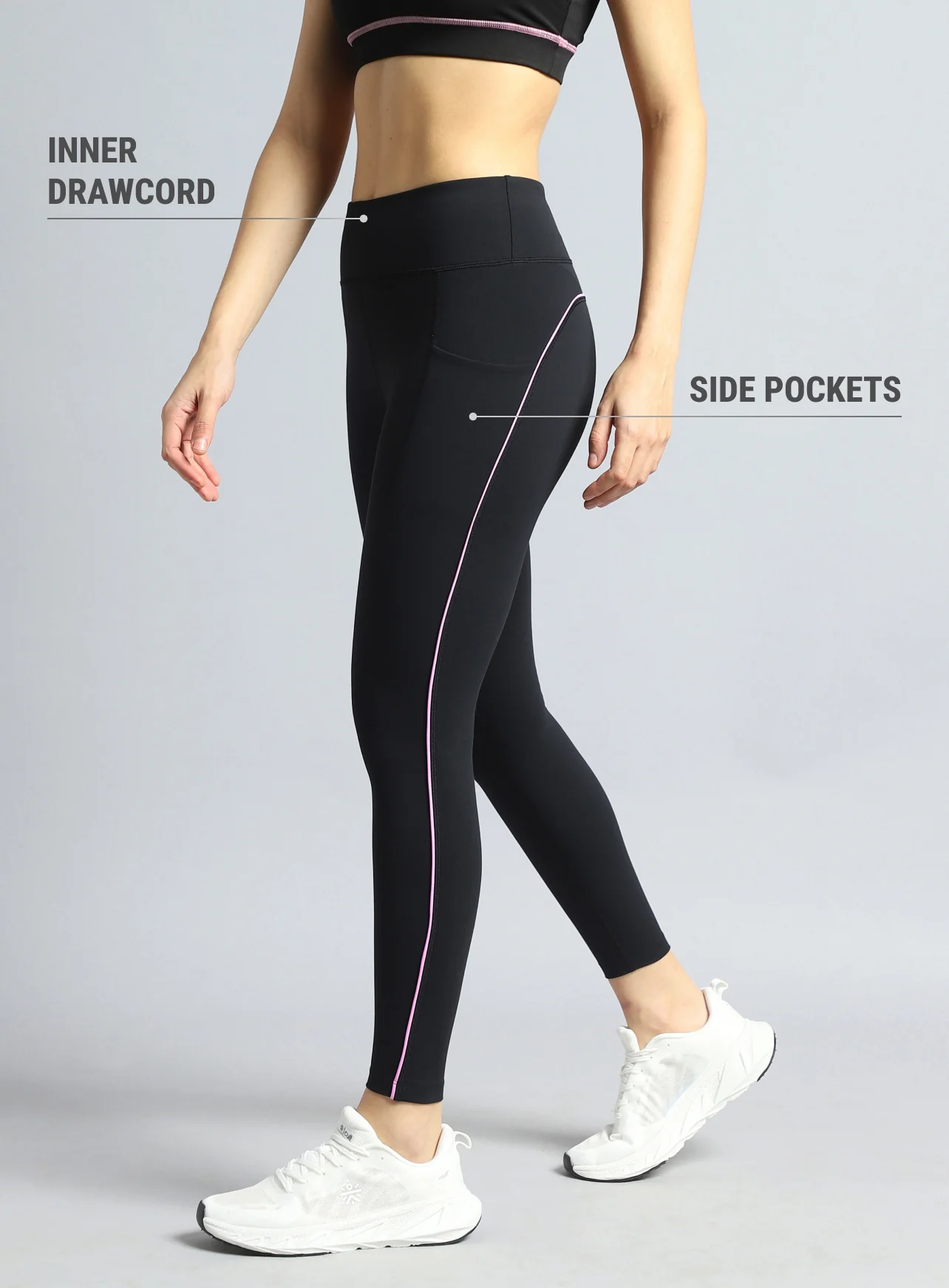 Women's Black Train All Sculpted COMFlex Tights - Image 5