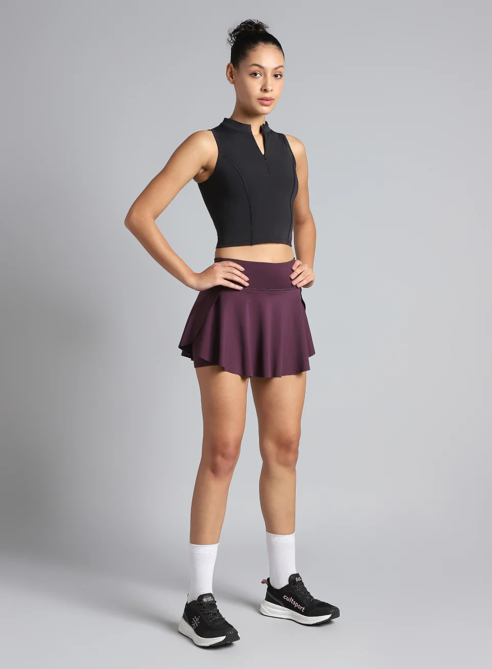 Women's Black Train All Sculpted Slim Fit Top - Image 2