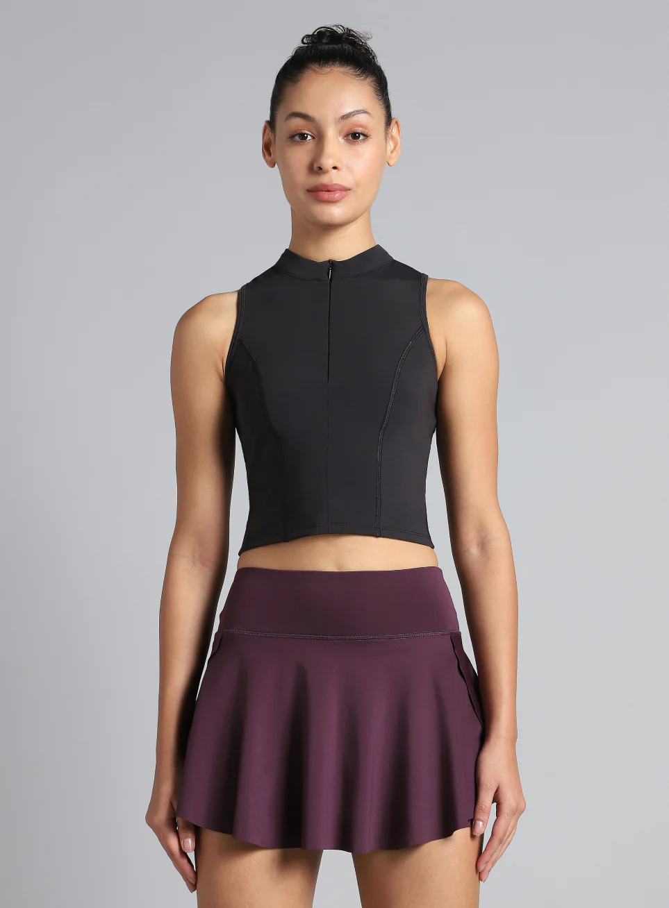 Women's Black Train All Sculpted Slim Fit Top - Image 4