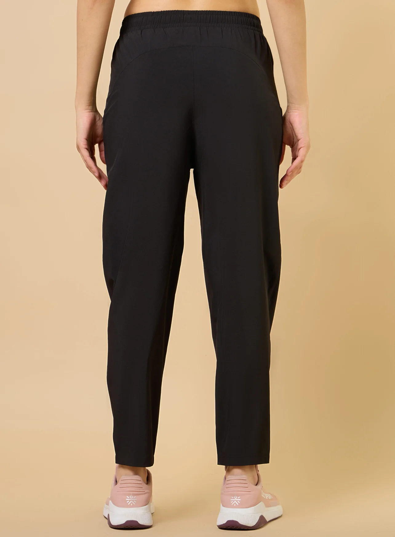 Women's Black Training All Form Cropped Trackpants - Image 6