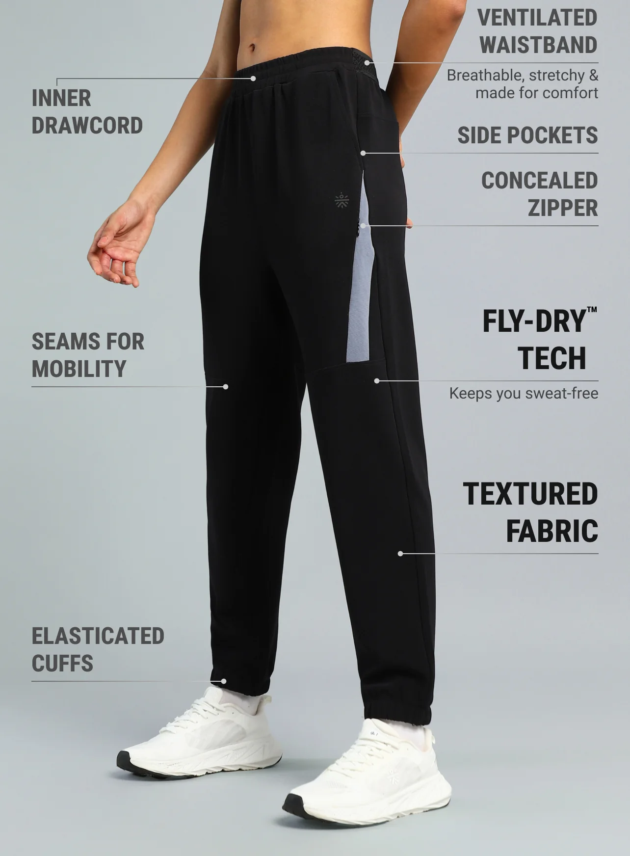 Women's Black Training Elevate Sculpt Joggers - Image 5