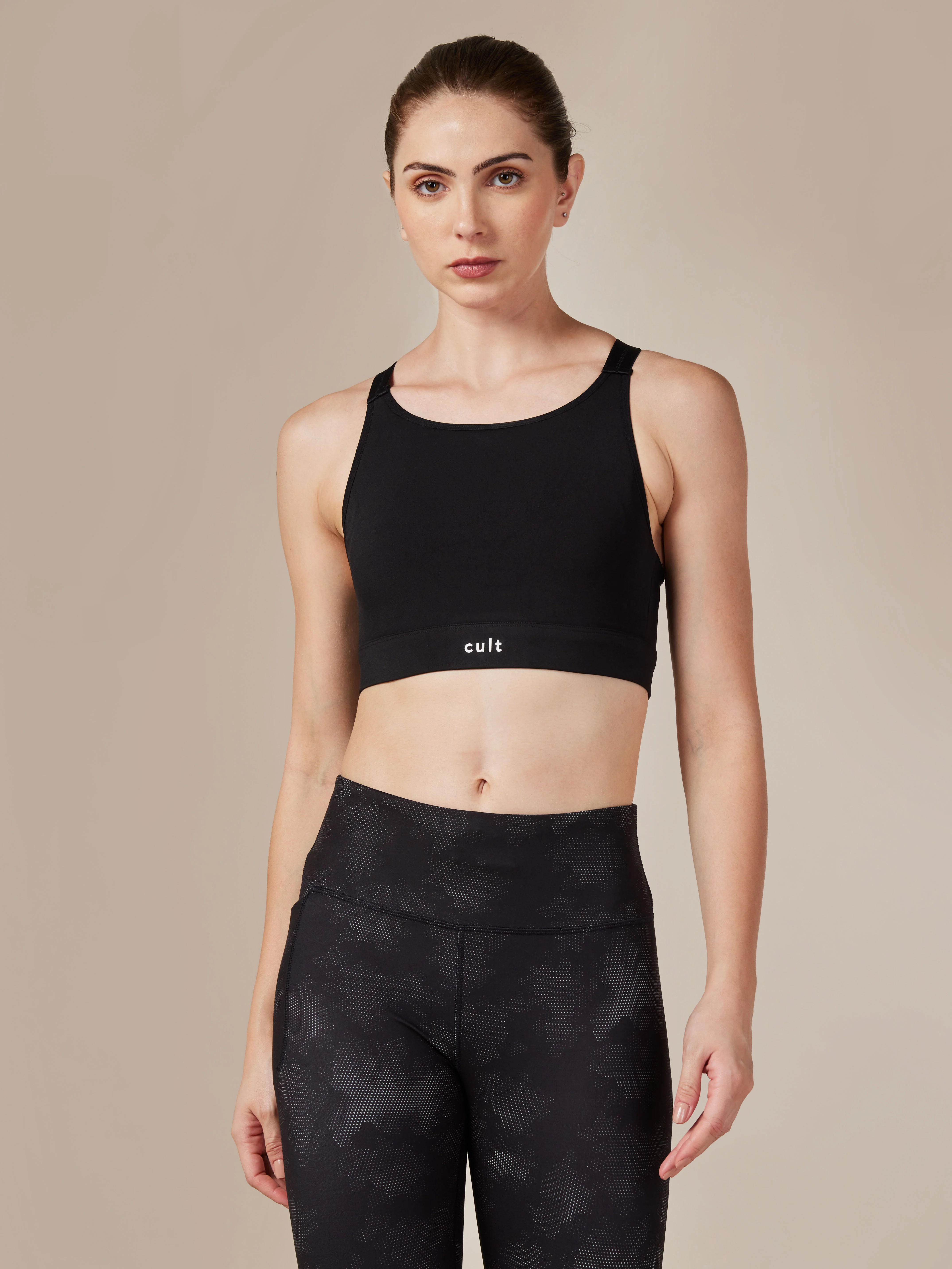 Women's Black Training Essential Bra - Image 2