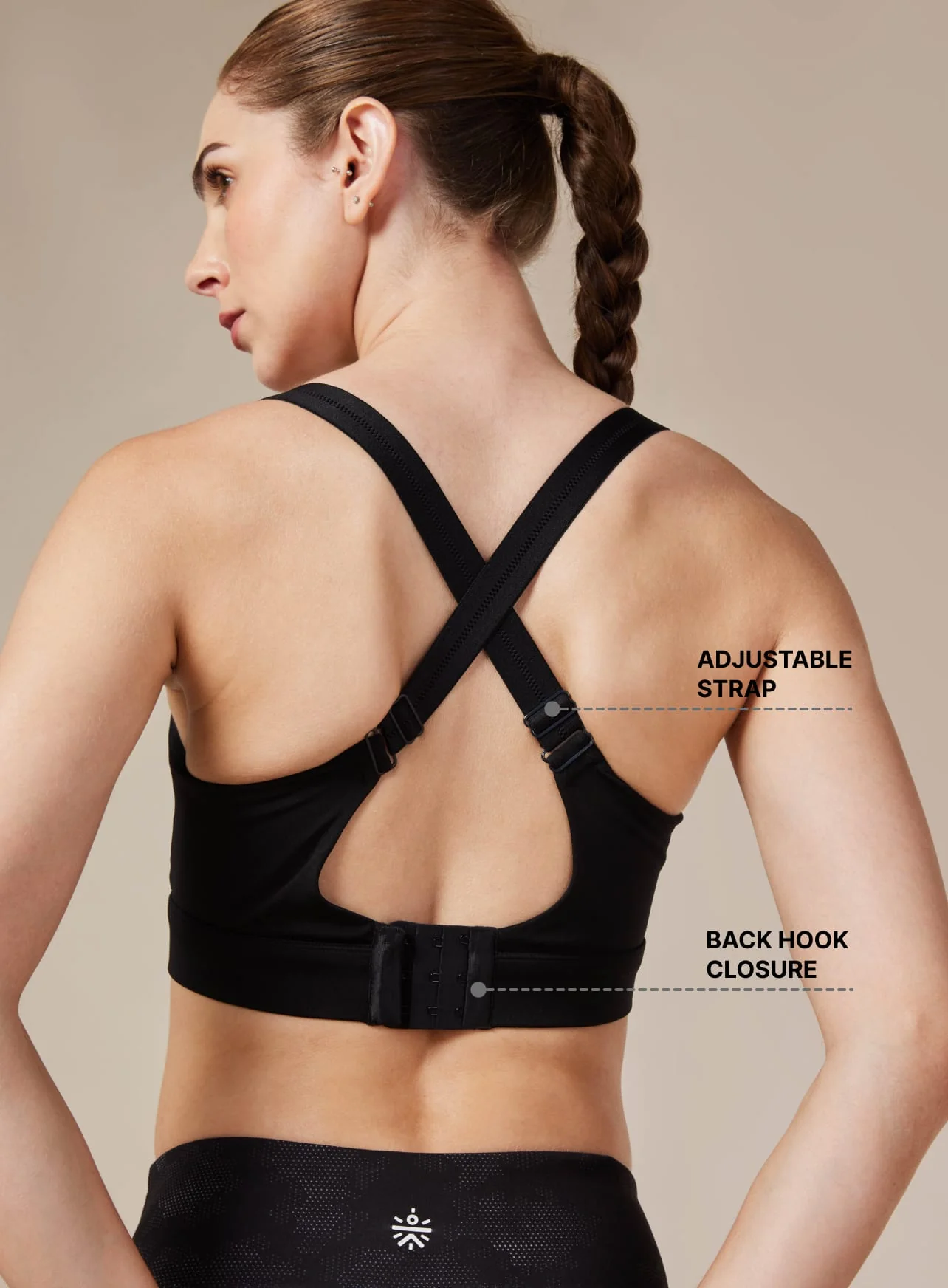 Women's Black Training Essential Bra - Image 5