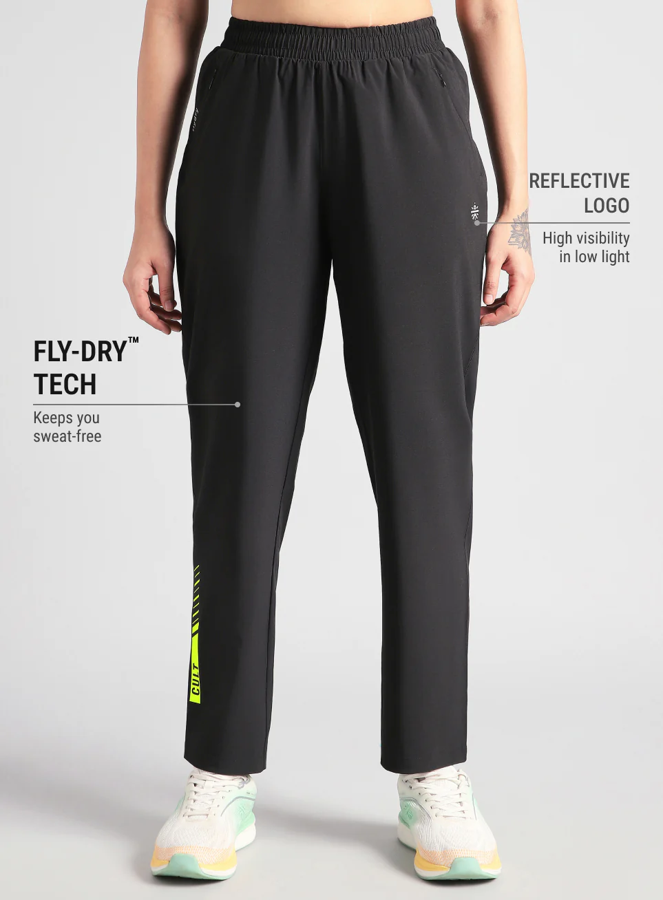 Women's Black True Strength Training Trackpant - Image 4